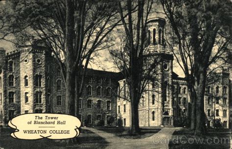 The Tower Of Blanchard Hall Wheaton College Illinois