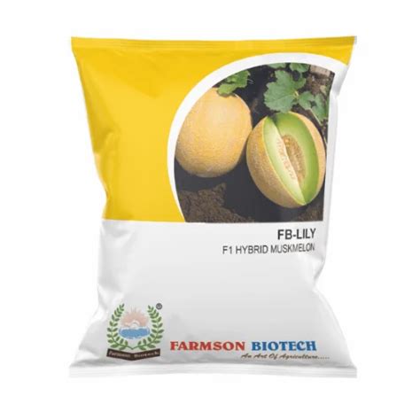 Fb Lily F1 Hybrid Muskmelon Seeds Galia Type Packaging Type Packet