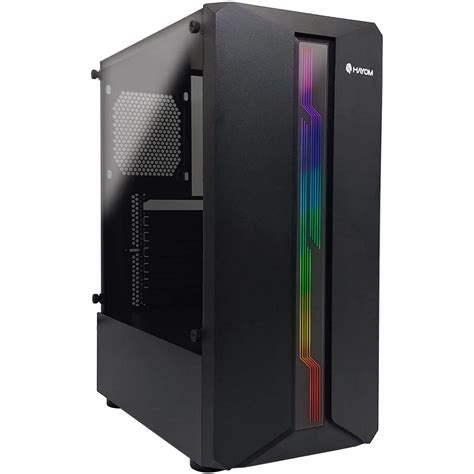 Gabinete Gamer Hayom Gb Preto C Led Rgb