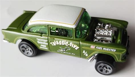 Hot Wheels 55 Chevy Bel Air Gasser Triassic Five Loose Diecast Car 164 Lazada