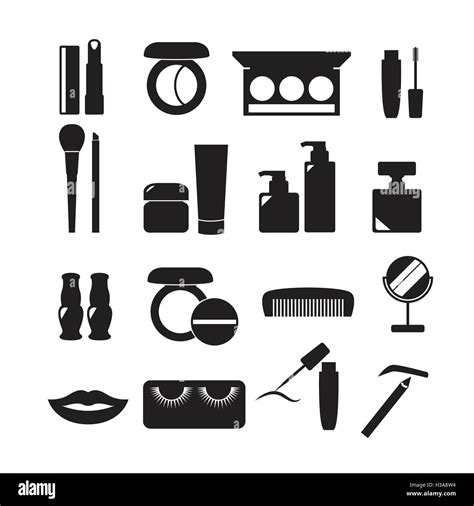 Cosmetics Icons Beauty Vector Set Stock Vector Image Art Alamy