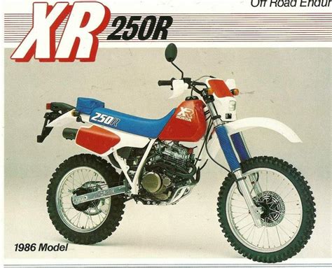 1986 Honda Xr 250r