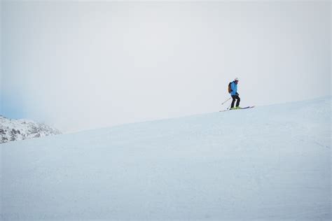 Free Photo | Skier skiing on snowy mountains