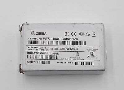 Zebra PWR BGA12V50W0WW Power Adapter New Open Box EBay