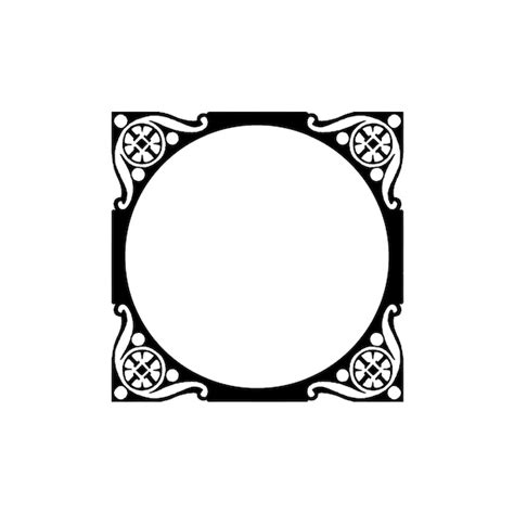 Art Nouveau Circle Border
