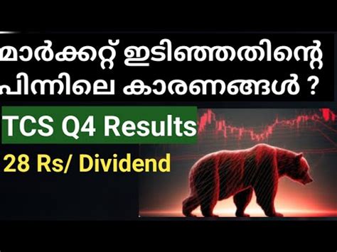 Stock Market Crash Reasons Tcs Share Q Results Wealthy Life Malayalam