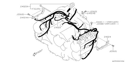 Subaru Forester Engine Control Module Ecm Wiring Harness