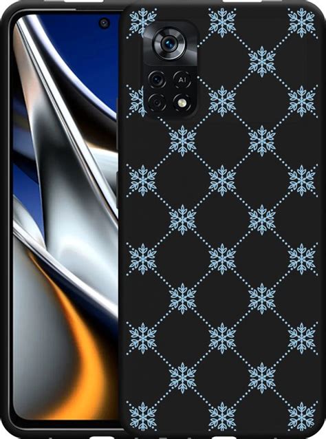 Hoesje Geschikt Vooor Xiaomi Poco X Pro Zwart Snowflake Pattern Bol