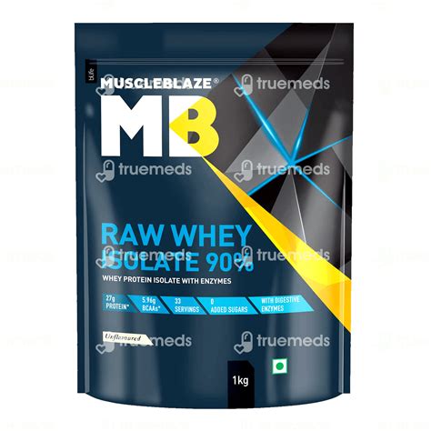 Muscleblaze Raw Whey Protein Isolate Powder Kg Uses Side