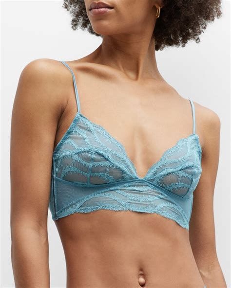 Kiki De Montparnasse Leche Moi Lace Trim Longline Bra ShopStyle