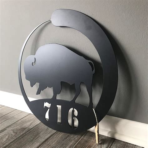 Buffalo Wall Art Metal Art Steel Artwork Buffalo Signage Etsy