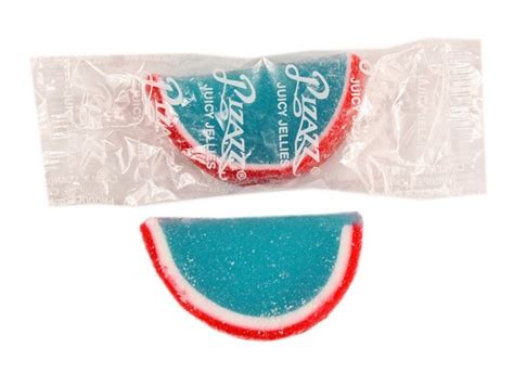 Blue Raspberry Jelly Fruit Slices Wrapped Candy Store