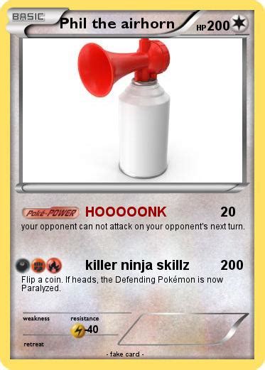 Pok Mon Phil The Airhorn Hooooonk My Pokemon Card