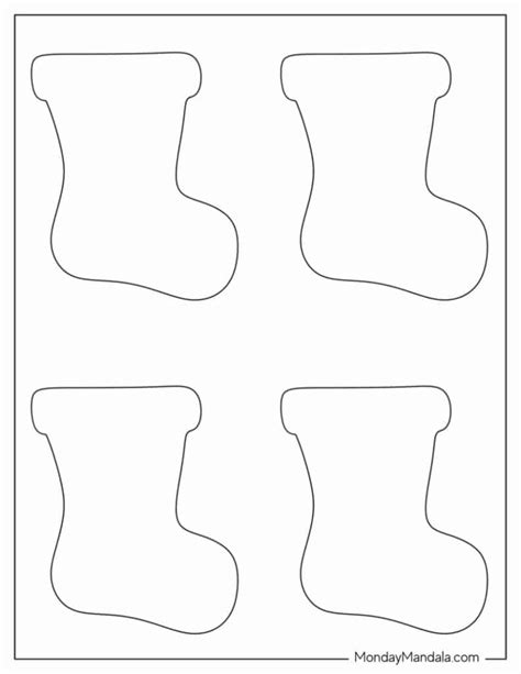 Christmas Stocking Templates Free Pdf Printables