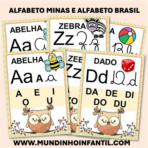 Alfabeto Para Imprimir Em PDF 4 Tipos De Letras Desenho E