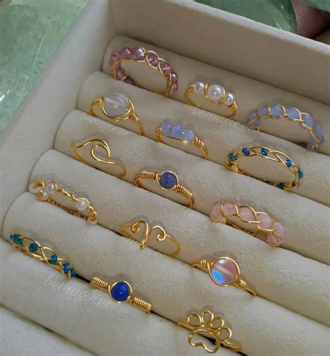 A Box Filled With Lots Of Different Types Of Rings