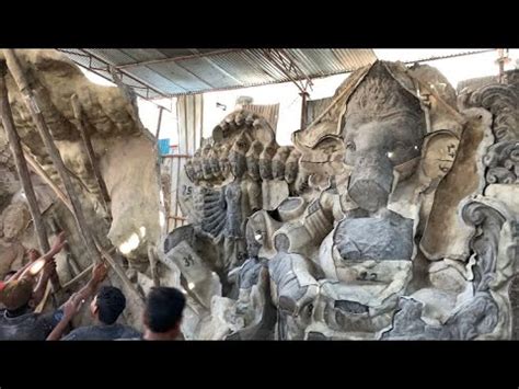 Ganesh Making Making Of Ganesh Idol With Plaster Of Paris Using Mould