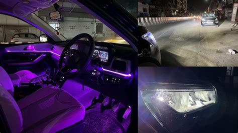 MAHINDRA XUV 700 MODIFIED TOP MODEL AMBIENT LIGHT BEST LIGHTING