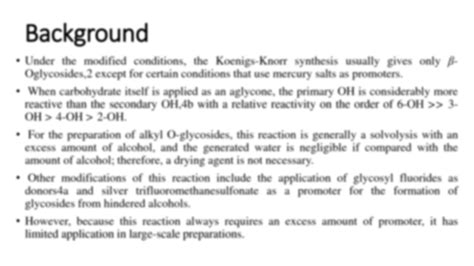 Solution Koenigs Knorr Reaction And Mechanism Studypool