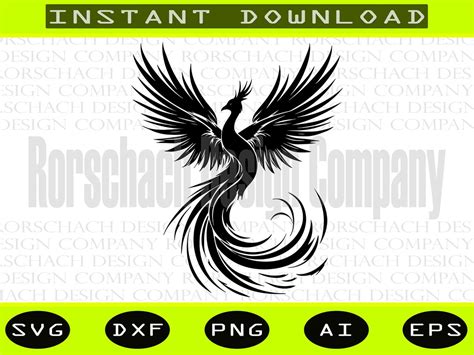 Phoenix Svg Phoenix Clipart Mythology Svg Fire Bird Svg Fantasy