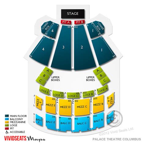 Palace Theatre Columbus Seating Chart Vivid Seats