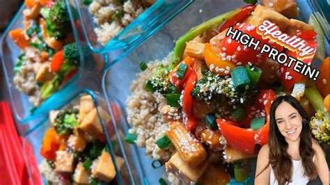 Miso Maple Tofu And Quinoa Vegan Meal Prep Made Easy Youtube