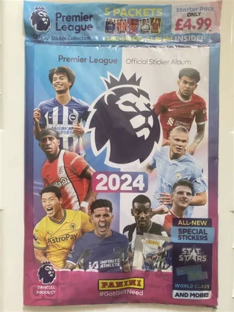 PANINI PREMIER LEAGUE 2024 Official Sticker Collection Starter Pack