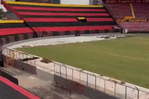 Sport Vídeo que circula nas redes sociais mostra novo gramado e