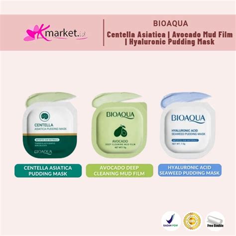 Jual Bioaqua Centella Asiatica Pudding Avocado Deep Cleaning Mud Film