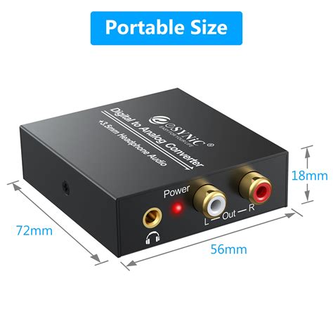 Câbles et connectiques convertisseur Audio numérique analogique DAC