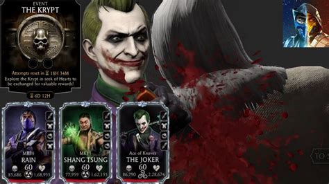 Maxed Joker Rain And Shang Tsung Destroys Elder Mode Krypt In Mk