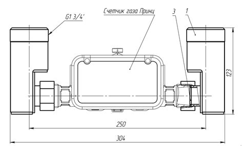 Комплект замены счётчиков ВК-G10/G10T L=250 | Мера Газа