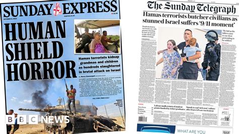 Newspaper Headlines Human Shield Horror And Israels 9 11 Moment