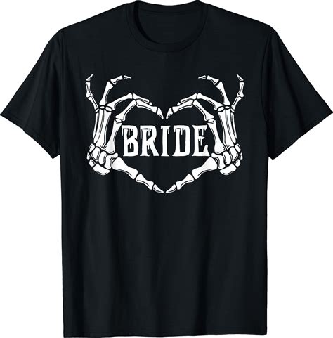 Hot Trending Kiraa Tee With Spooky Bride Skeleton Hands Engagement Wedding Unisex S 5Xl T Shirt