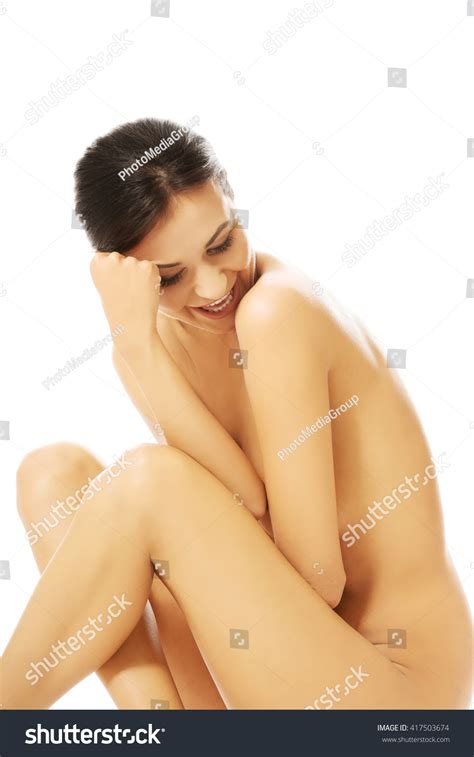 Nude Woman Sitting Looking Down Stock Photo Shutterstock