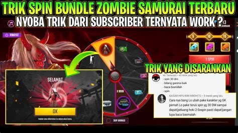 Trik Spin Bundle Zombie Samurai Cuman Dm Cara Mendapatkan Bundle