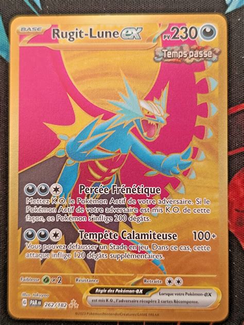 Rugit Lune Ex 262 182 Faille Paradoxe Carte Pokemon