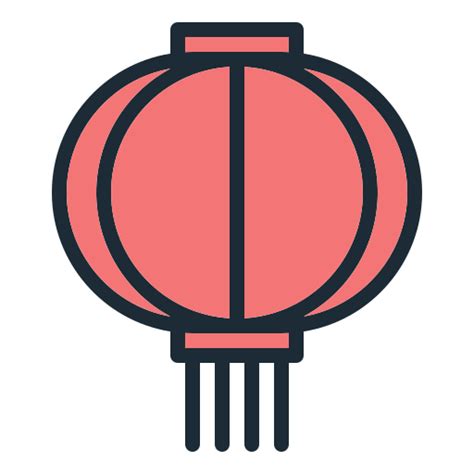 Chinese Lantern Generic Outline Color Icon