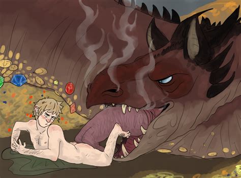 Rule 34 Bilbo Baggins Butt Lick Dragon Dragons Hoard Duo Feral Gem Gold Metal Gold Jewelry