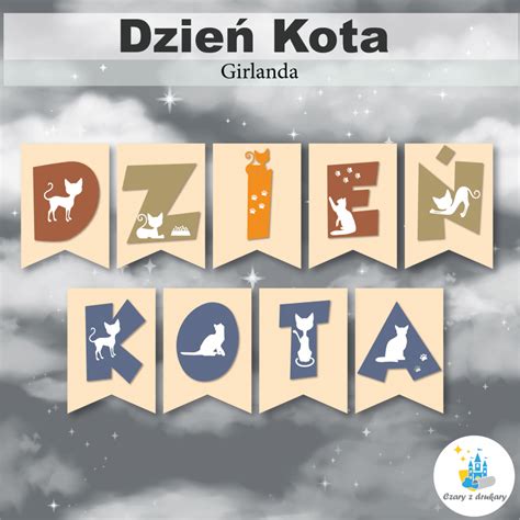 Dzień Kota - Materiały do wydrukowania | czaryzdrukary.pl