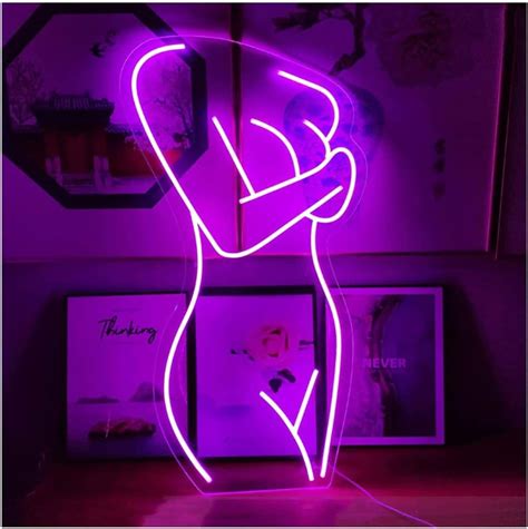 LINLIN Lights Custom Led Sign Sexy Lady Neon Light Bar Hot Naked Beauty