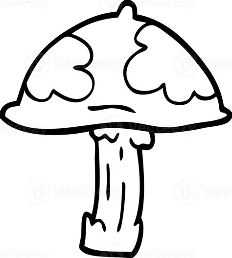 Line Drawing Cartoon Poisonous Toadstool 45076561 Png