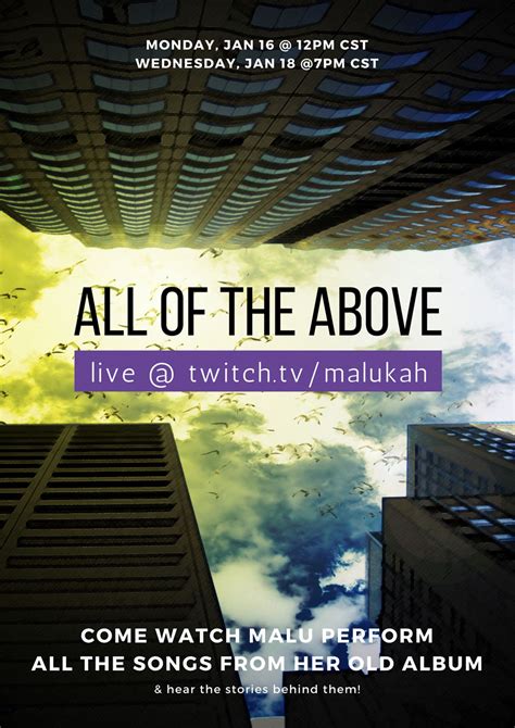 Malukah - All of the Above – LIVE!