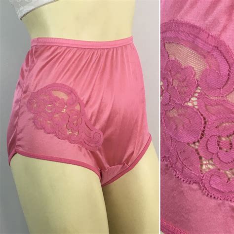 Vintage Panties S Vanity Fair Pink Nylon Panties Pink Etsy