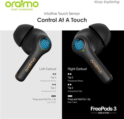 Oraimo FreePods 3 2Baba Edition Wireless Stereo Earbuds ENC Calling