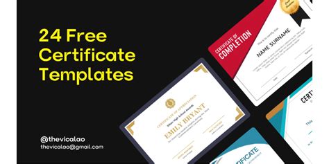 Certificate Templates Free Community Figma Community