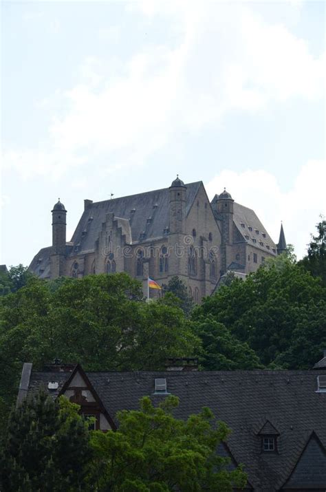 Castle in Marburg, Germany stock photo. Image of locations - 110195442