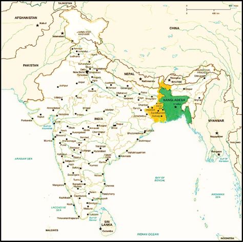 E Map Of West Bengal And Bangladesh Undivided Bengal Was Made Up Of