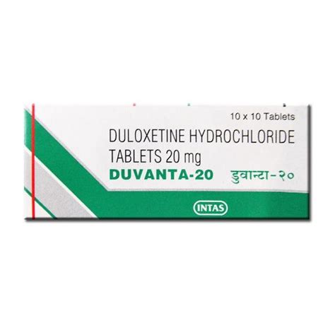 Duvanta Duloxetine Tablet Prescription Intas Pharmaceuticals Ltd At