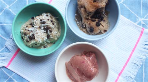 Frozen Banana “Ice Cream”: 3 Flavors